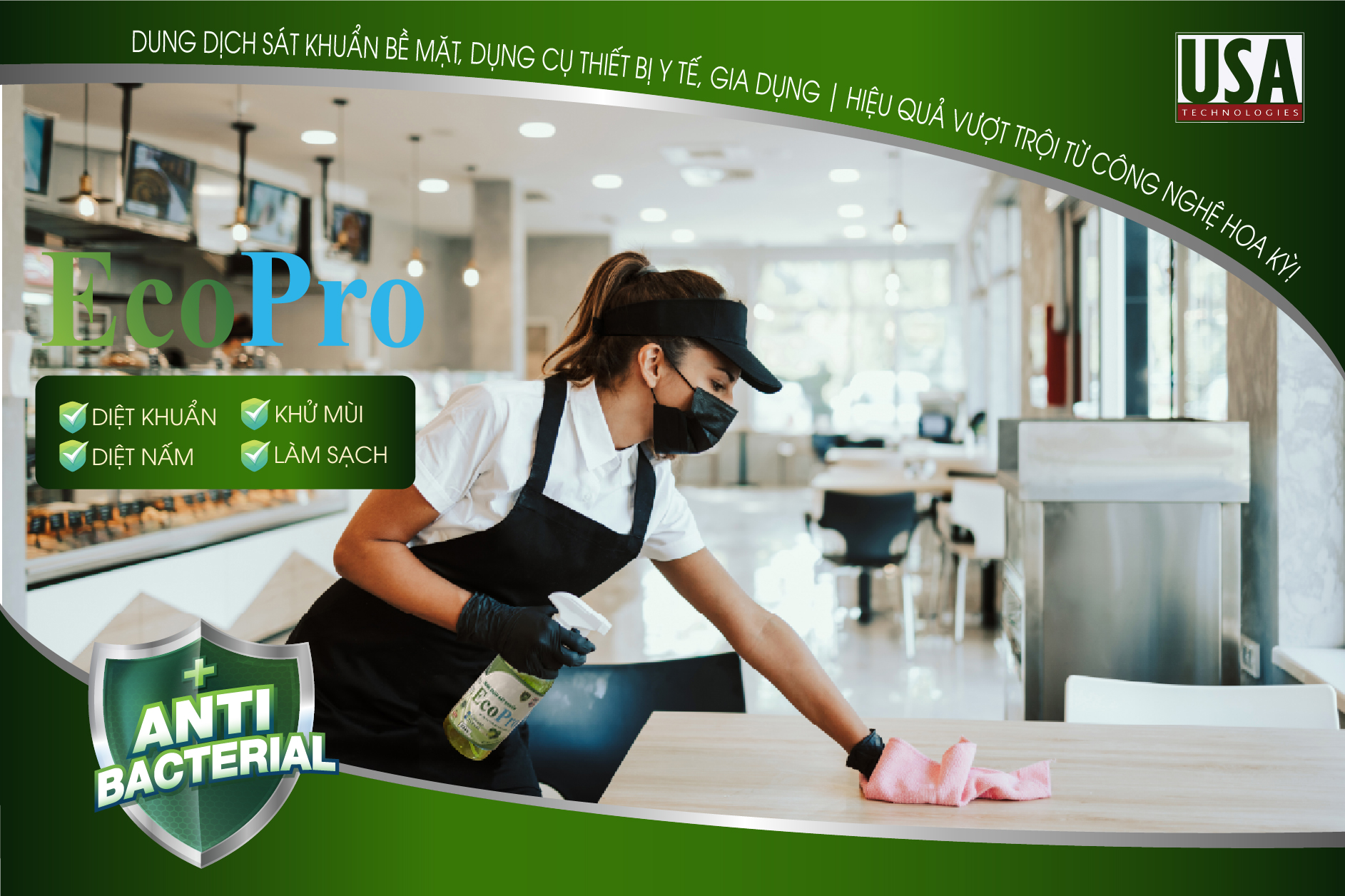 Dung dịch sát khuẩn, làm sạch đa năng ECoPro