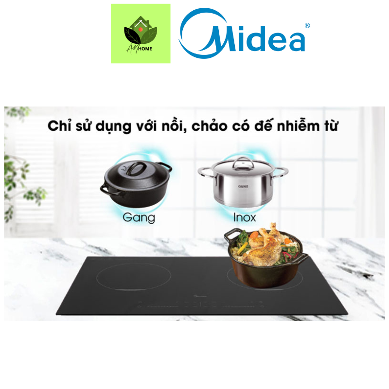 Bếp từ đôi/Bếp từ 2 vùng nấu MIDEA MC - ID3523