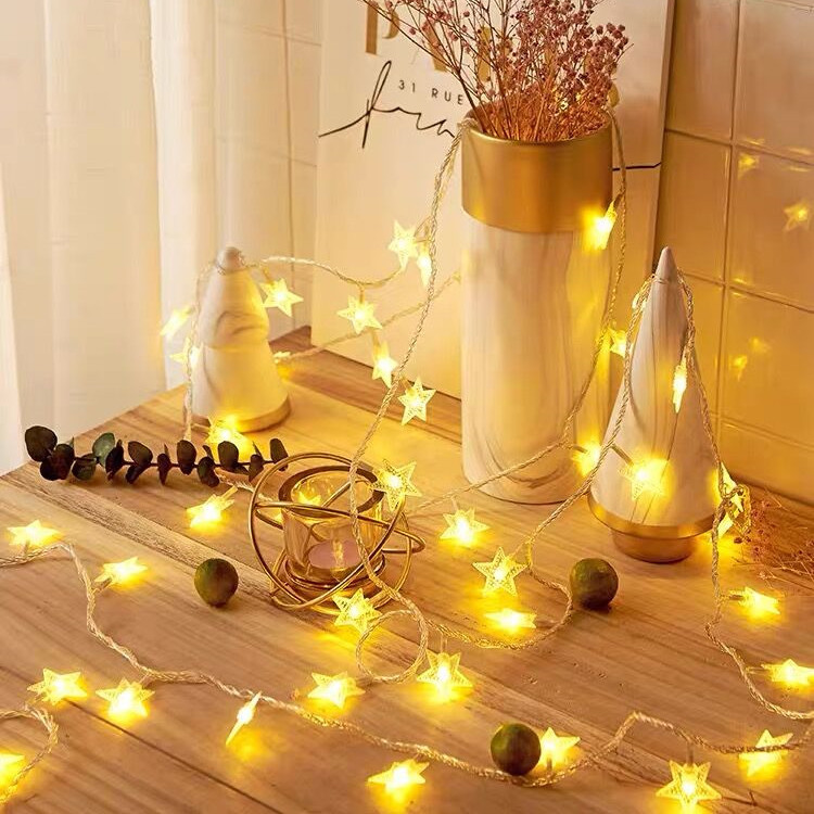 Đèn nháy Ngôi Sao, đèn led trang trí nhà cửa dây dài 6m chạy điện - Tổng kho kim khí điện nước