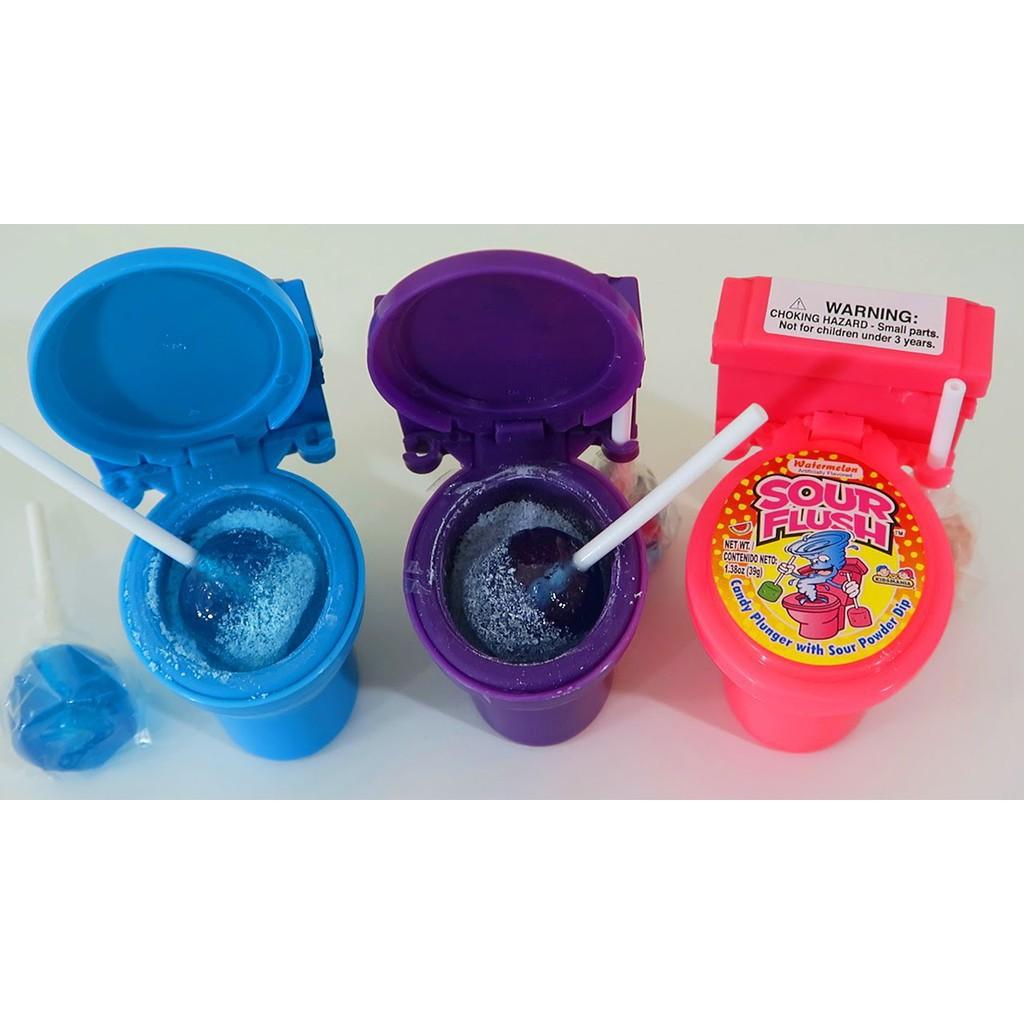 [HOT] KẸO MÚT BỒN CẦU SOUR FLUSH 39G - MỸ