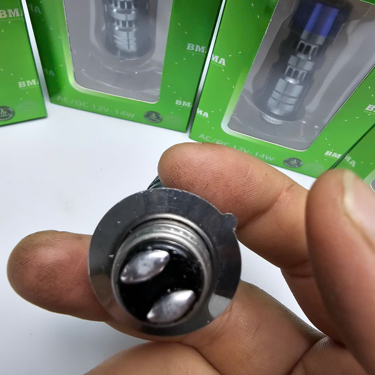 Đèn Pha Bi Cầu Chân M5 Hàng BMA Loại Tốt [ Cos Vàng - Pha Trắng ]
