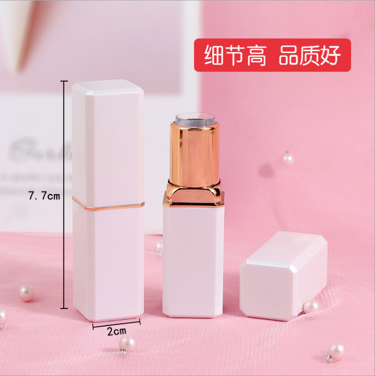 2 Vỏ son sáp Cỏ 4 cánh TRẮNG, HỒNG và ĐEN  - Vỏ son bốn cánh, nguyên liệu làm son handmade.