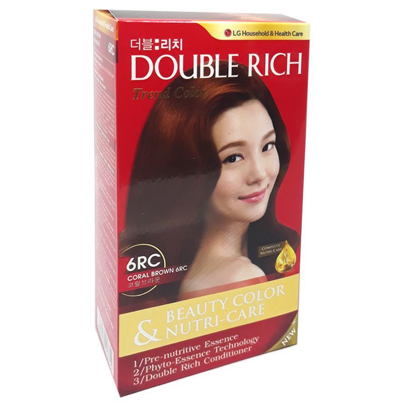 Thuốc nhuộm tóc Double Rich màu nâu socola 6RC