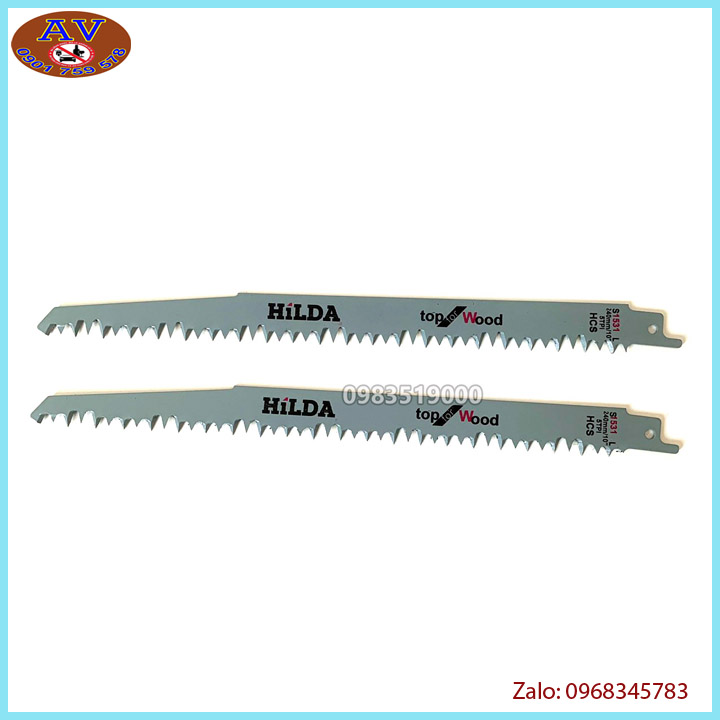 Bộ 2 lưỡi cưa kiếm đa năng cắt gỗ - nhựa hilda 10''240mm