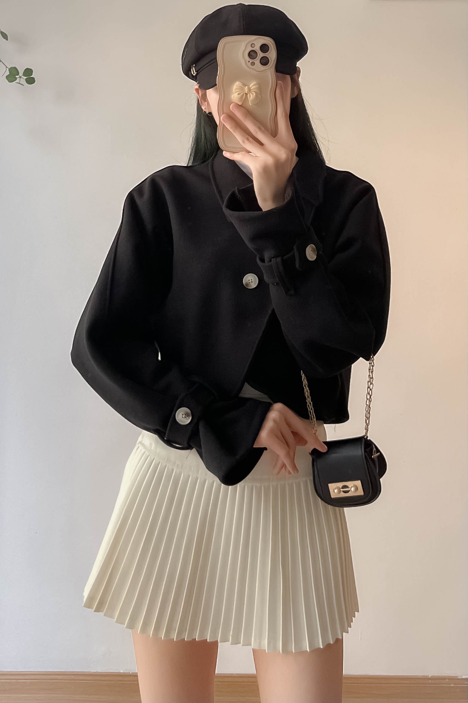 Áo dạ ép dáng ngắn đan chéo tiểu thư - 247storefashion - aodacrt152_p0k16