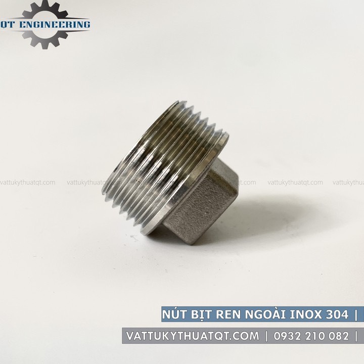Nút Bịt Ren Ngoài Inox 304 | Phi 49,60,76 | VATTUKYTHUATQT.COM
