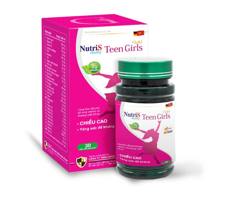 Thực phẩm tăng  chiều cao cho trẻ Nutri.S Daily Teen Girls Gold cao cấp