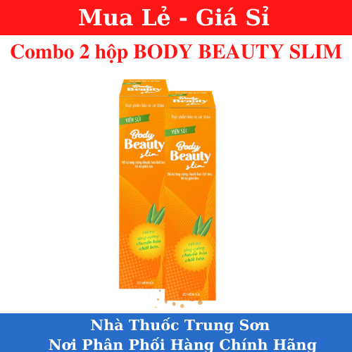 Combo 2 hộp Viên sủi giảm cân BODY BEAUTY SLIM CHÍNH HÃNG 100% - TS001