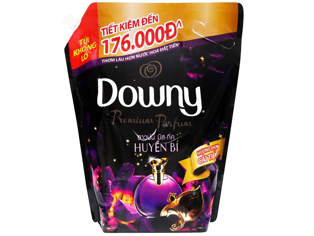Nước xả vải Downy Huyền Bí hương nước hoa túi 3 lít - nước xả quần áo 3L đậm đặc mềm vải thơm lâu