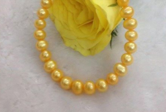 [HCM]COMBO 3 MÓN ngọc trai nuôi phú quốc giá sĩ ngọc10ly  chuỗi cổ vòng tay bông tai )màu vàng