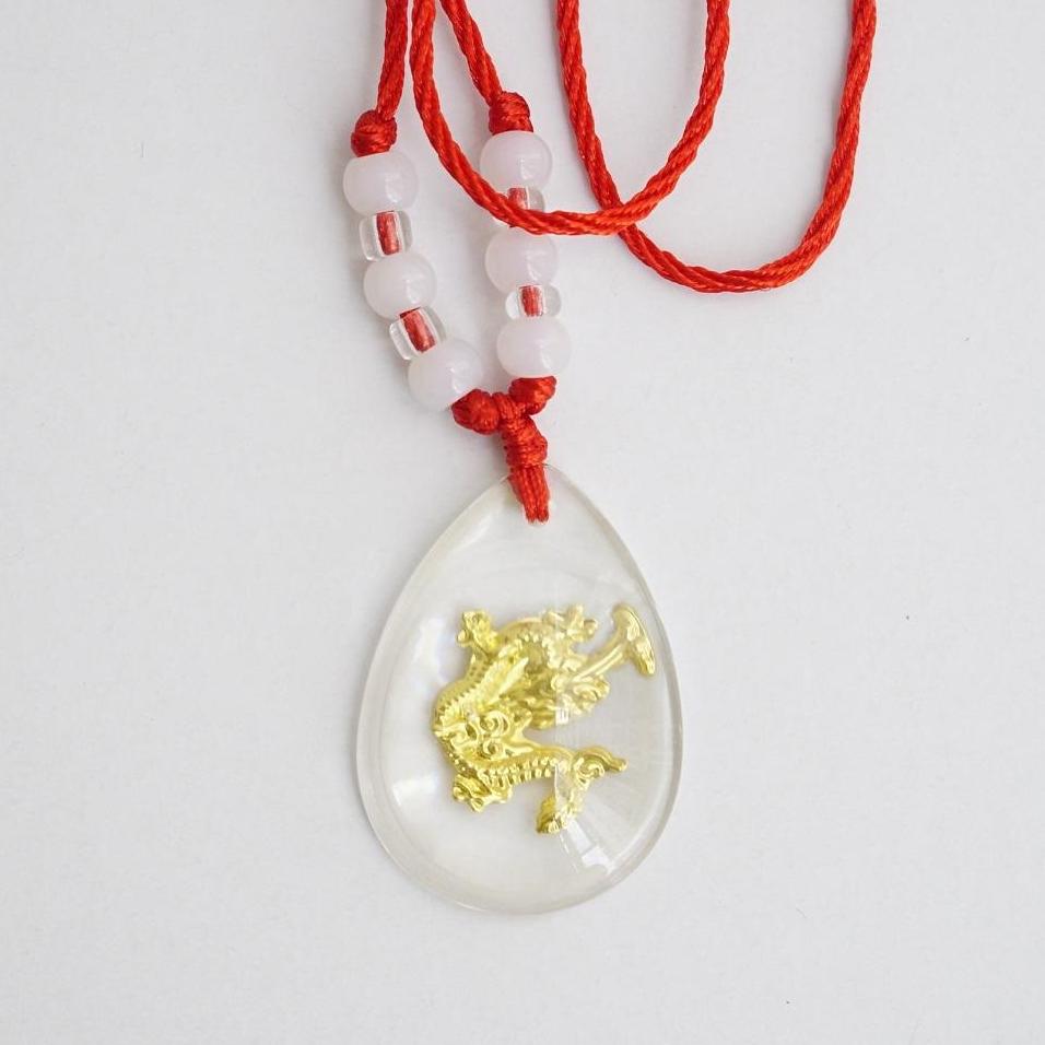 Dây chuyền 12 con giáp giọt nước mạ vàng hộ mệnh