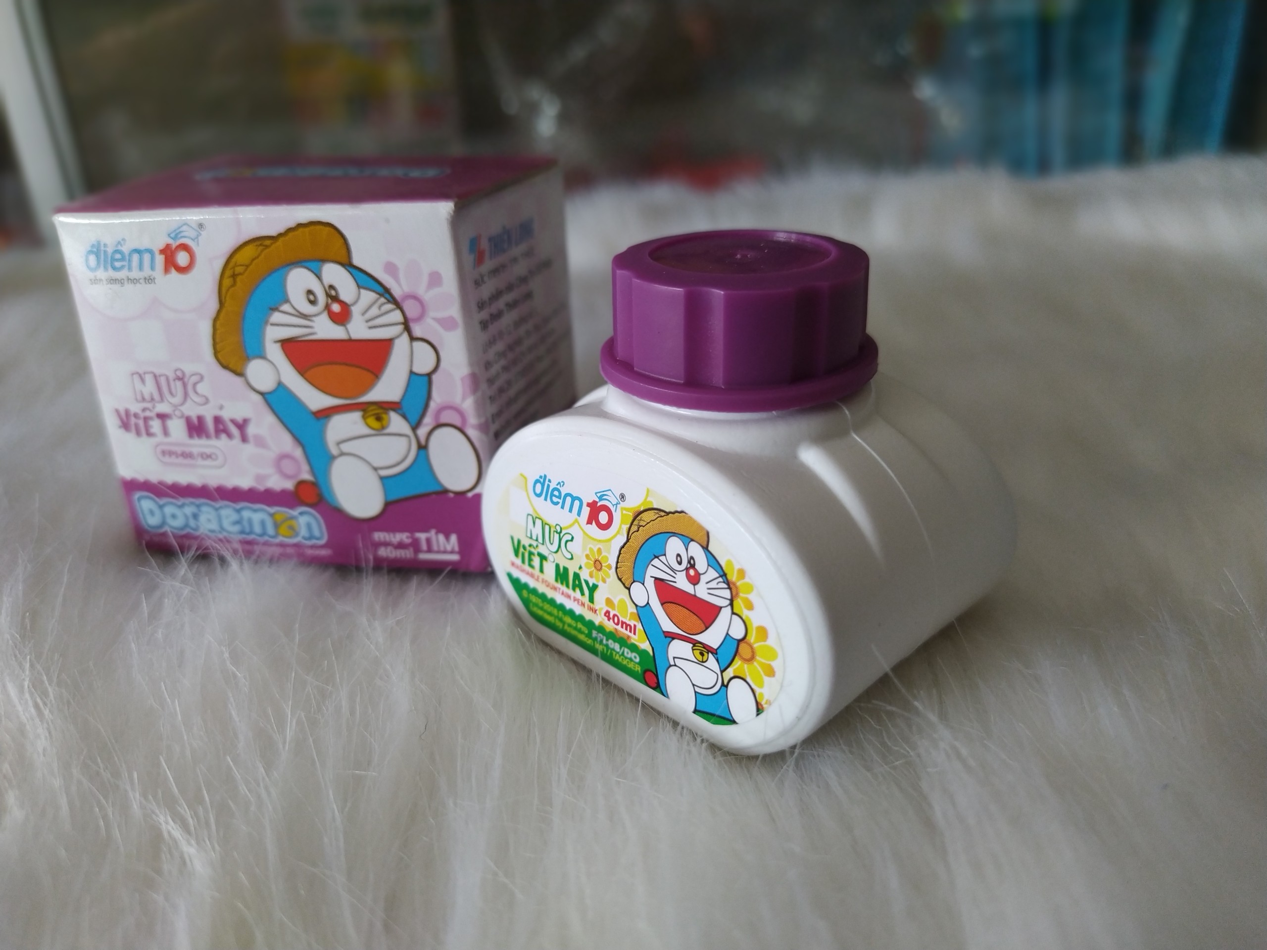Mực viết máy Thiên Long Doraemon ( màu tím ) FPI-08-Do 40ml