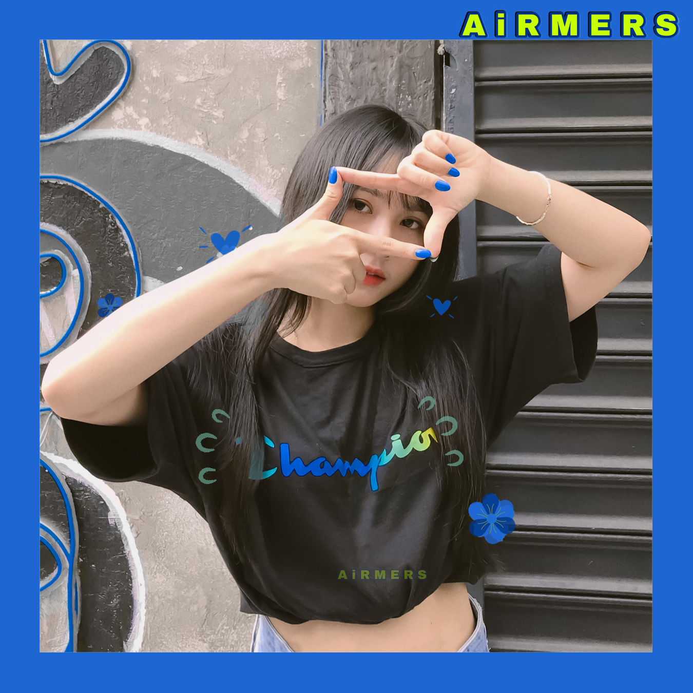 [Authentic] TShirt | Áo Thun Champion Logo CHUYỂN MÀU   - Gradient Script Logo - Unisex Nam/Nữ