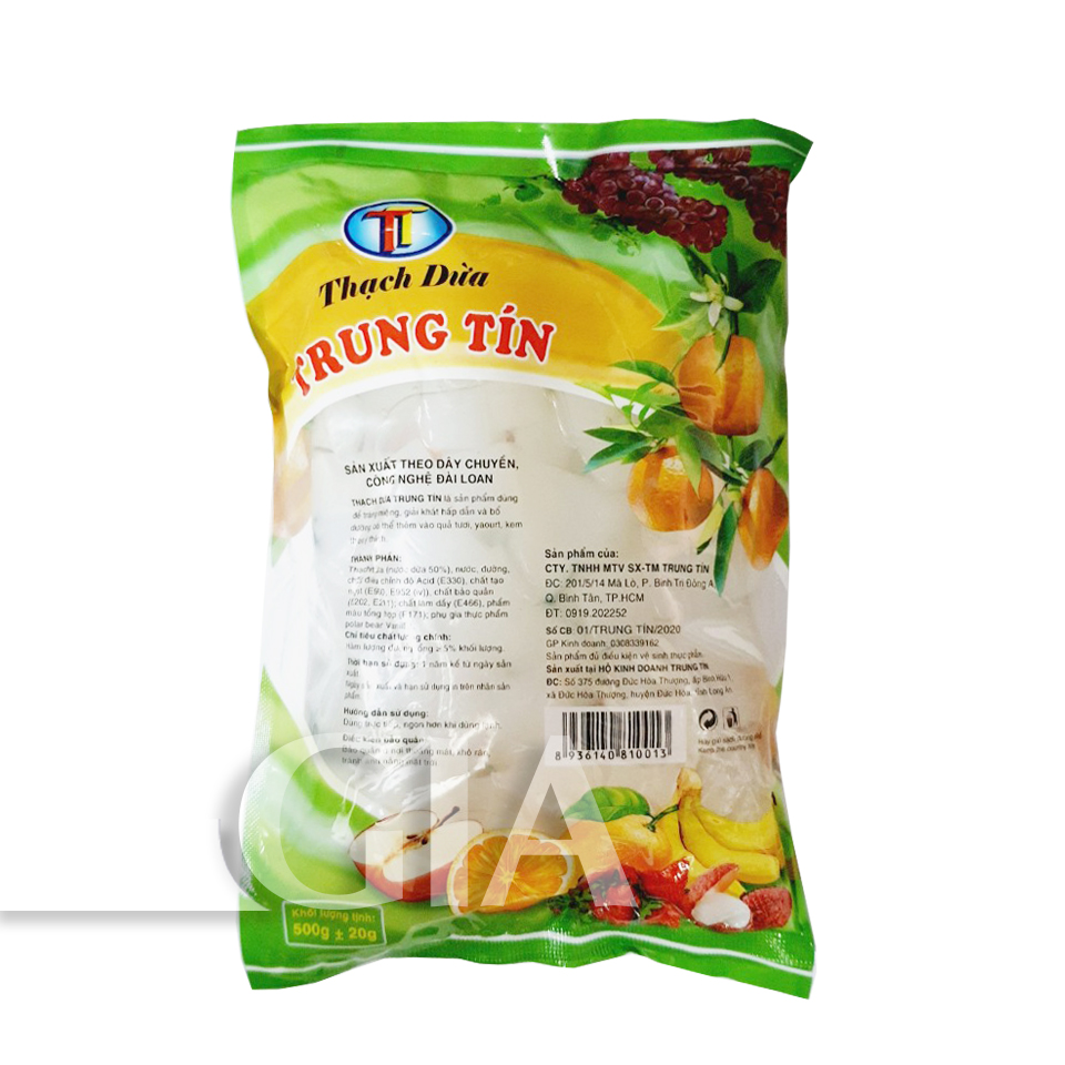 Thạch dừa Trung Tín gói 500g