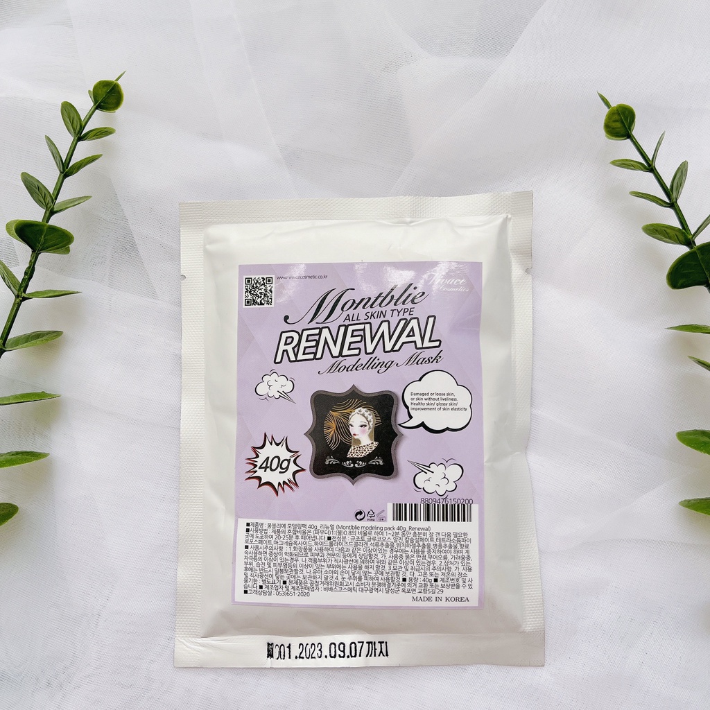 Bột mặt nạ thạch dẻo Montblie Modelling Mask Hàn Quốc 40g