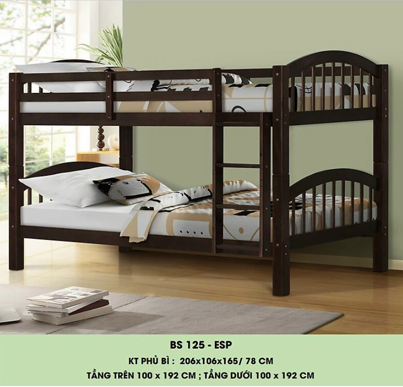 Giường tầng Juno Sofa gỗ xuất khẩu