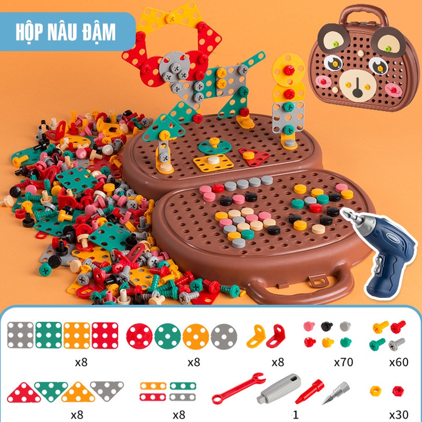 BỘ KÍT KỸ SƯ BEAR - BỘ ĐỒ CHƠI GHÉP HÌNH