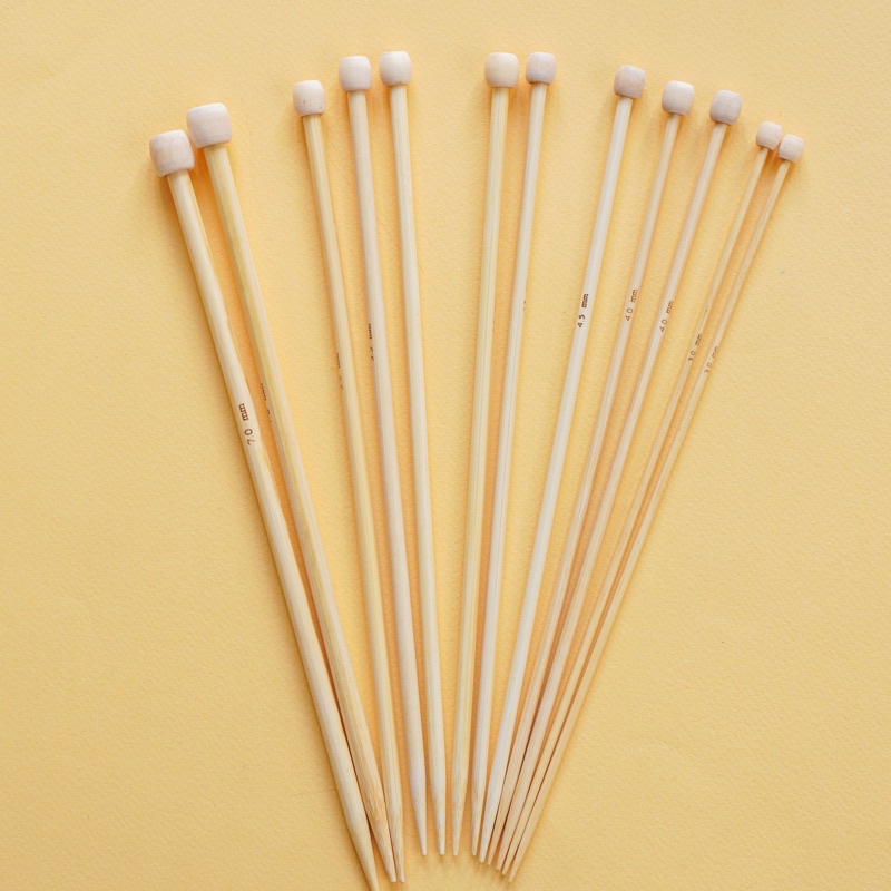 (Bộ 2 cây) Kim Đan Gỗ Dài 25cm Nhiều Size