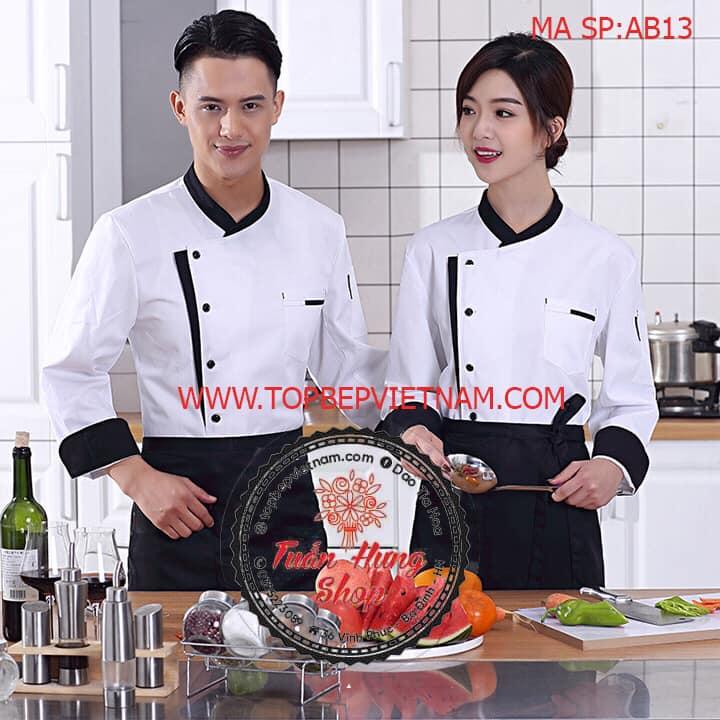 áo bếp,đồng phục bếp cao cấp ab13