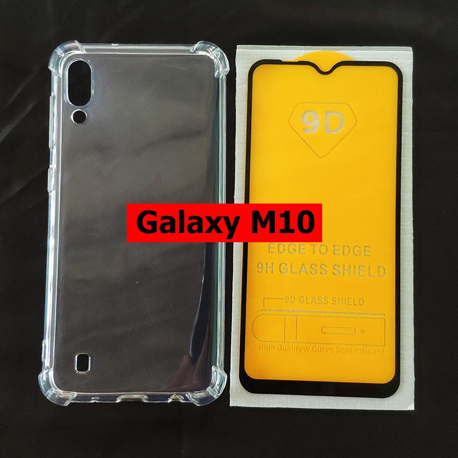 Bộ ốp lưng chống sốc kính cường lực full màn hình Galaxy M10