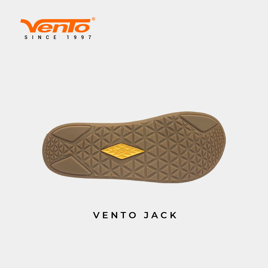 [VENTO CHÍNH HÃNG] [MẪU MỚI 2023] Dép SLIPPER VENTO JACK  màu Đen/Tro cho Nam[Full Size 39-44]