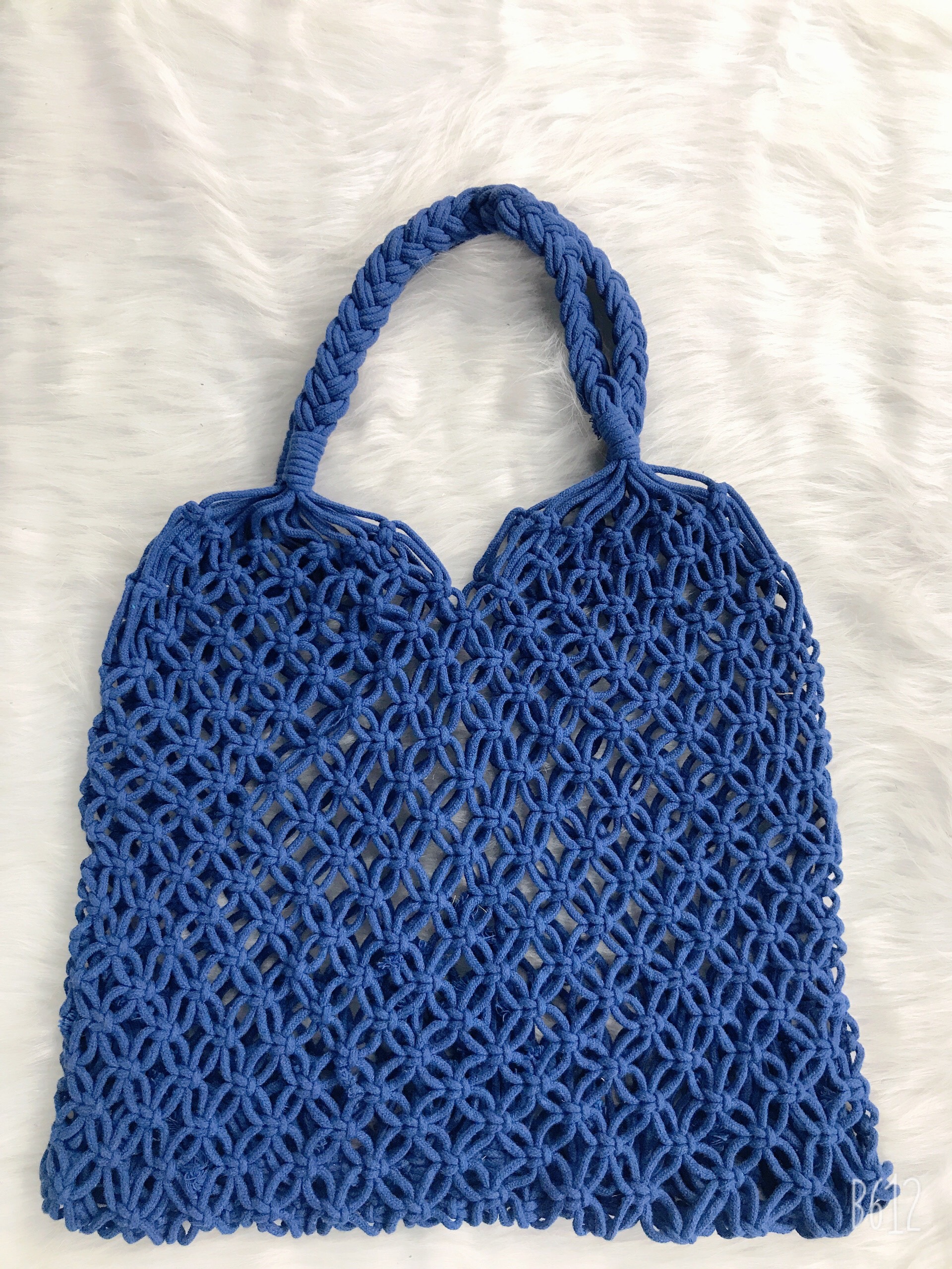 Túi Cói Đan Lưới Size To Sợi Cotton