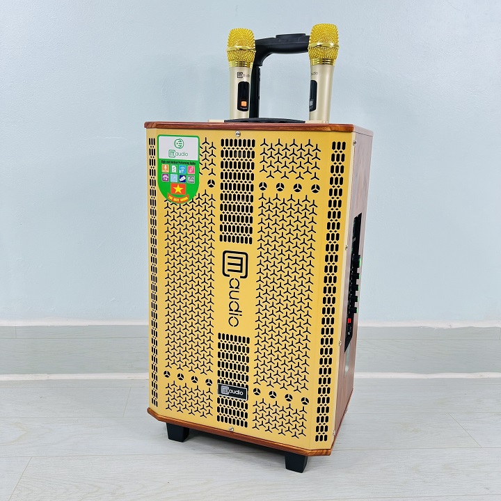 Loa kéo Bluetooth chính hãng CM Audio, K10-Bass 25 thùng gỗ cao cấp,Tặng 2 mic không dây hút âm tốt hát karaoke