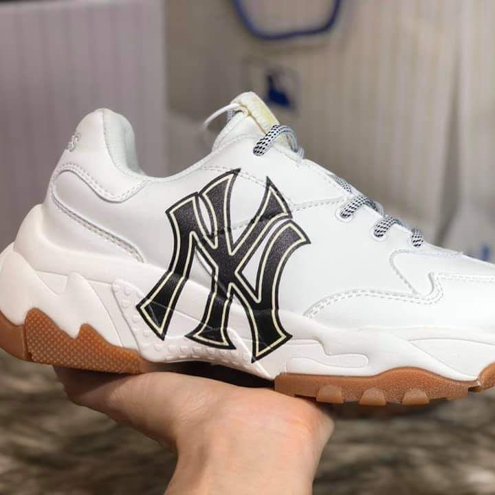 Giày Sneaker MLB chữ NY đế nâu ( Full box)