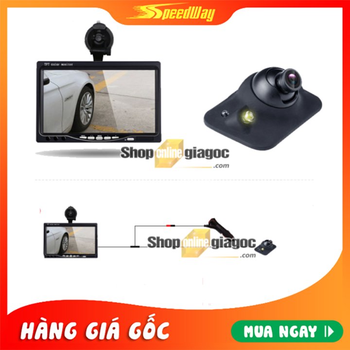 Combo Camera Cập Lề Ô Tô + Màn Hình 7 Inch 800×480