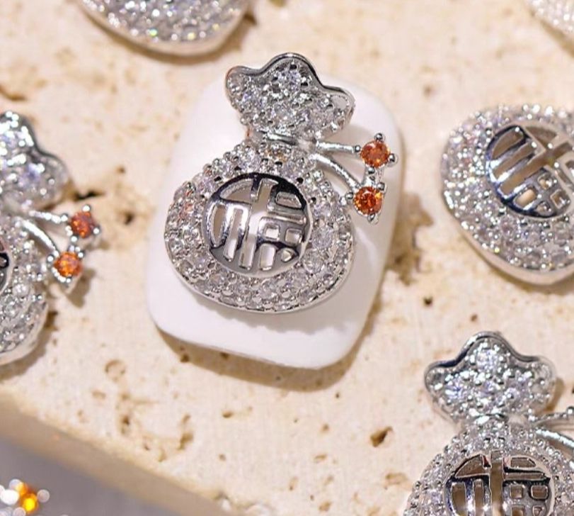 Charm túi tiền charm cao cấp dùng để trang trí đính móng