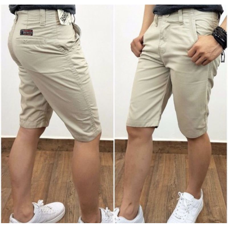 [HCM]Quần short kaki vải mịn đẹp cao cấp( dây kéo)