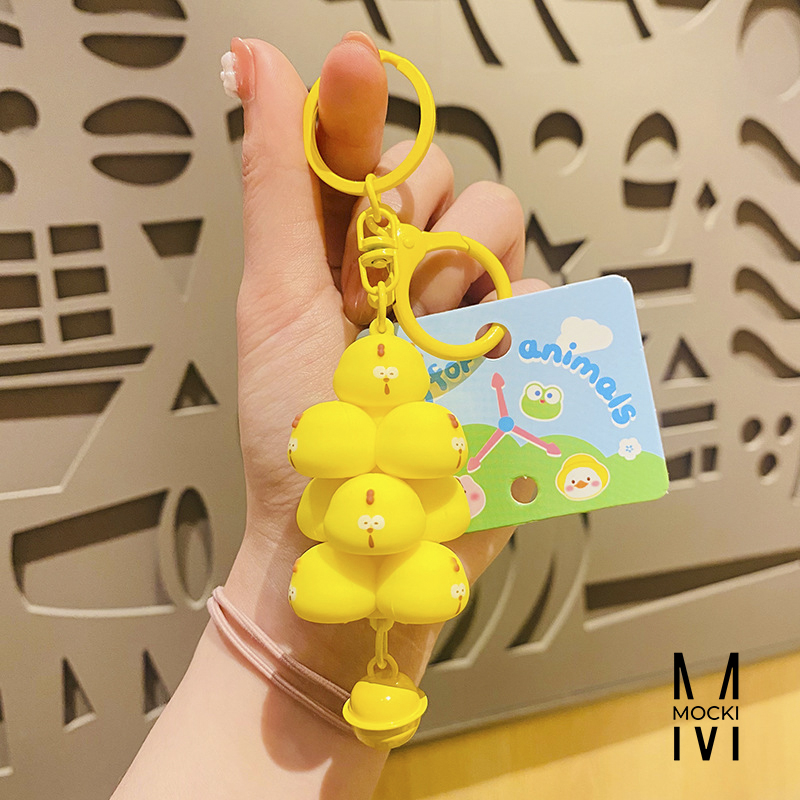 Móc khóa chùm vịt, heo, gấu trúc