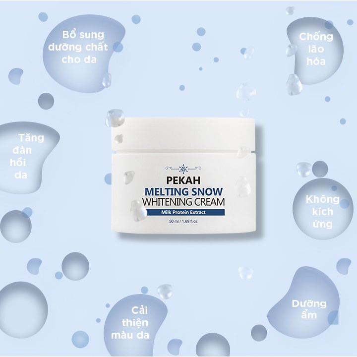 Kem Dưỡng Trắng Nâng Tone Da PEKAH Melting Snow Whitening Cream 50ml