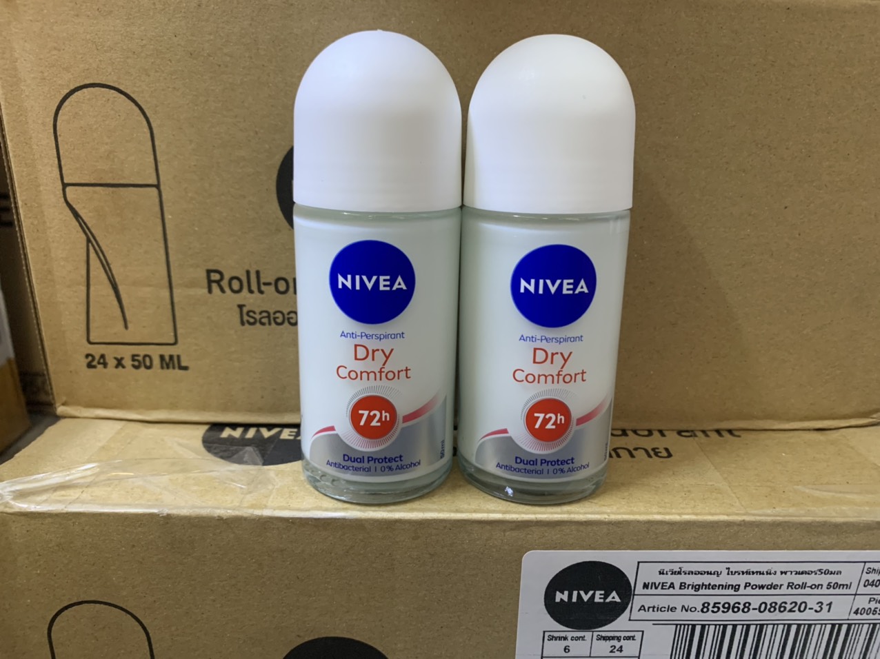 COMBO 2 CHAI LĂN KHỬ MÙI NIVEA DÀNH CHO NỮ 50ML
