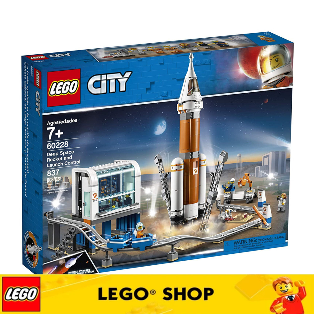 LEGO Bộ đồ chơi Lego Urban Space Deep Space Rocket and Launch Control 60228, với đồ chơi monorail, tháp điều khiển và các nhân vật du hành vũ trụ, đồ chơi STEM thú vị, thích hợp cho các trò chơi sáng tạo (837 miếng) đảm bảo chính hãng Từ Đan Mạch