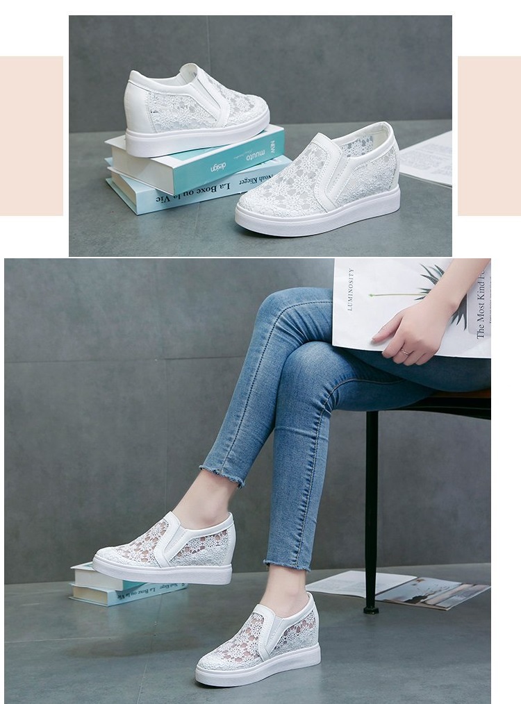 [HCM][CHẤT LƯỢNG] Giày độn đế nữ giày slip on nữ đế độn lưới ren hoa V10 S080 Cỏ Boutique êm chân hàng loại 01. đi làm đi học đi chơi thông thoáng
