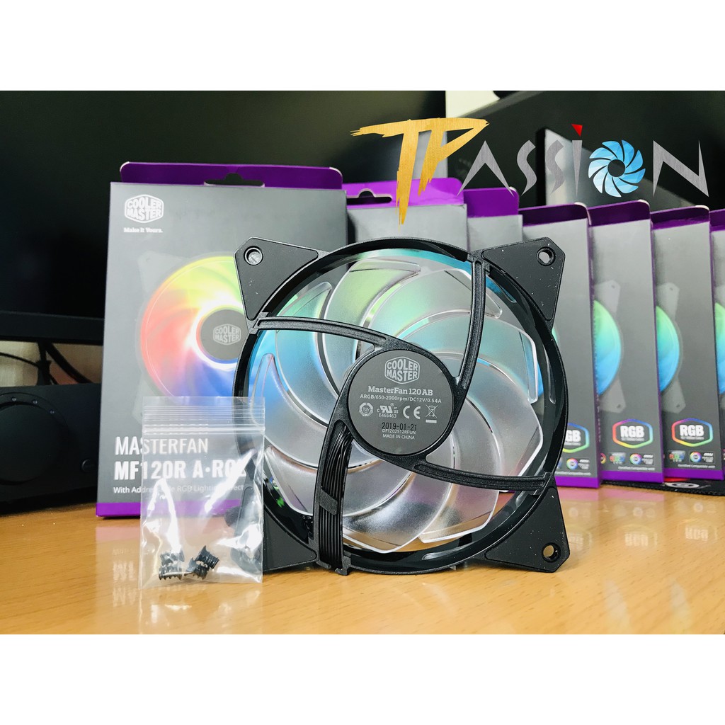 HCM]Quạt Fan Case 12cm Cooler Master MasterFan MF120R ARGB Mạnh