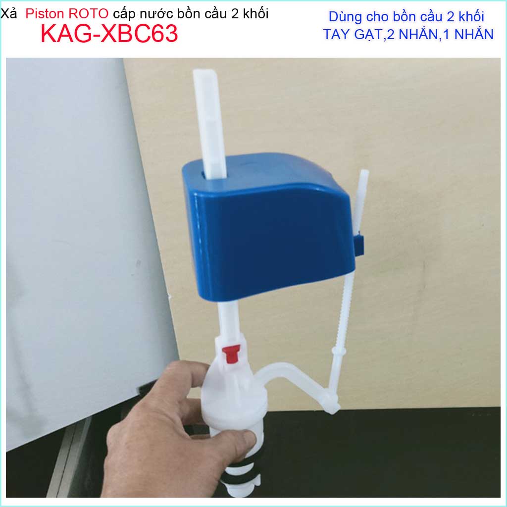 [HCM]Cụm phao cấp nước bồn cầu KAG-XBC63, cụm cấp nước Piton cho xí bệt,  cột cấp nước cầu két rời  90% bồn cầu lắp vừa