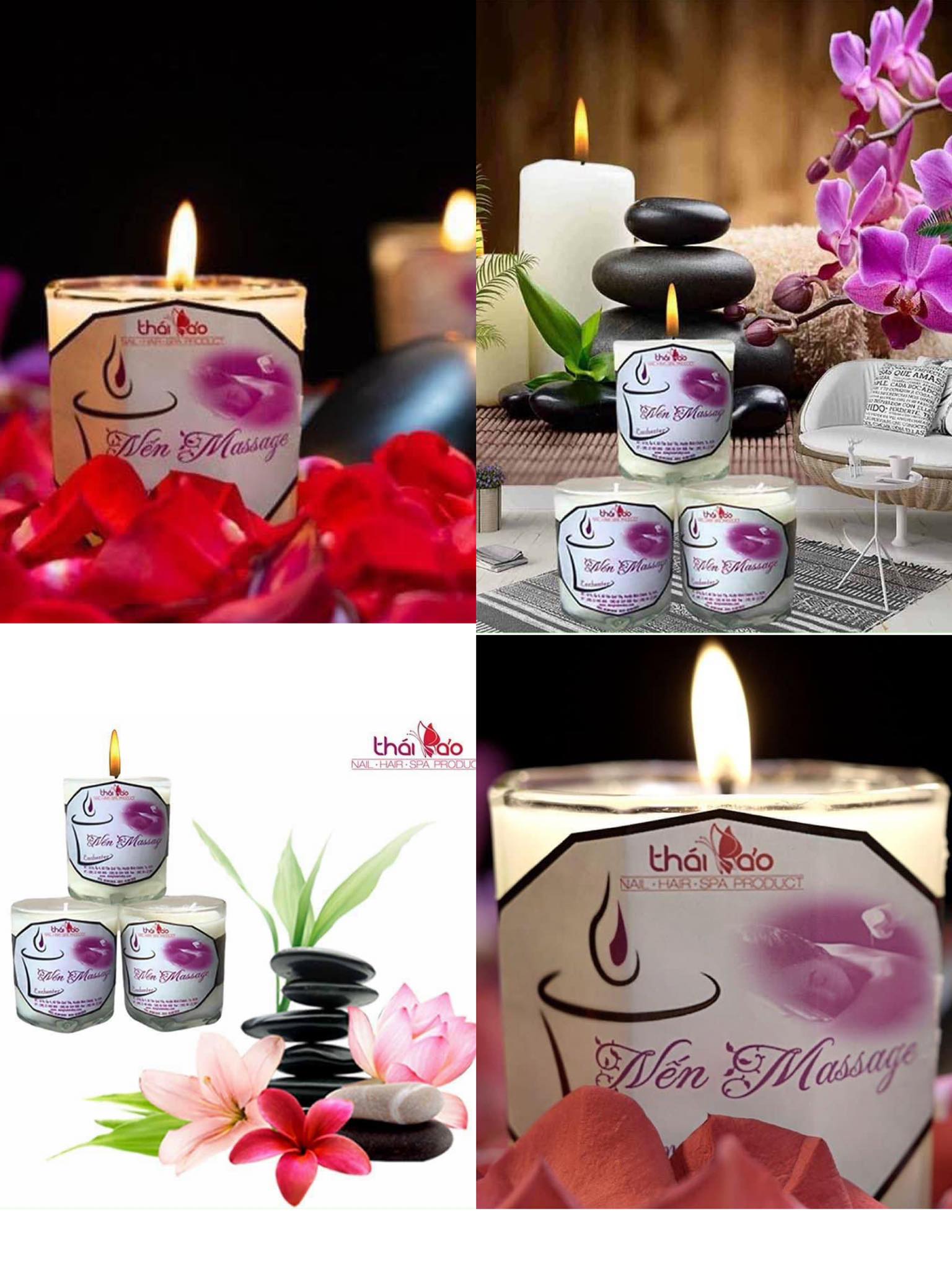 Nến Massage Body - Tinh Dầu Hương Sả ( 200g )