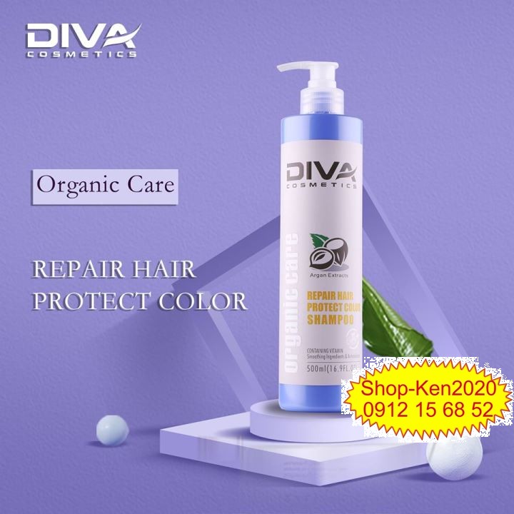 Cặp dầu gội xả Diva xanh 750ml x2 (Mẫu mới)