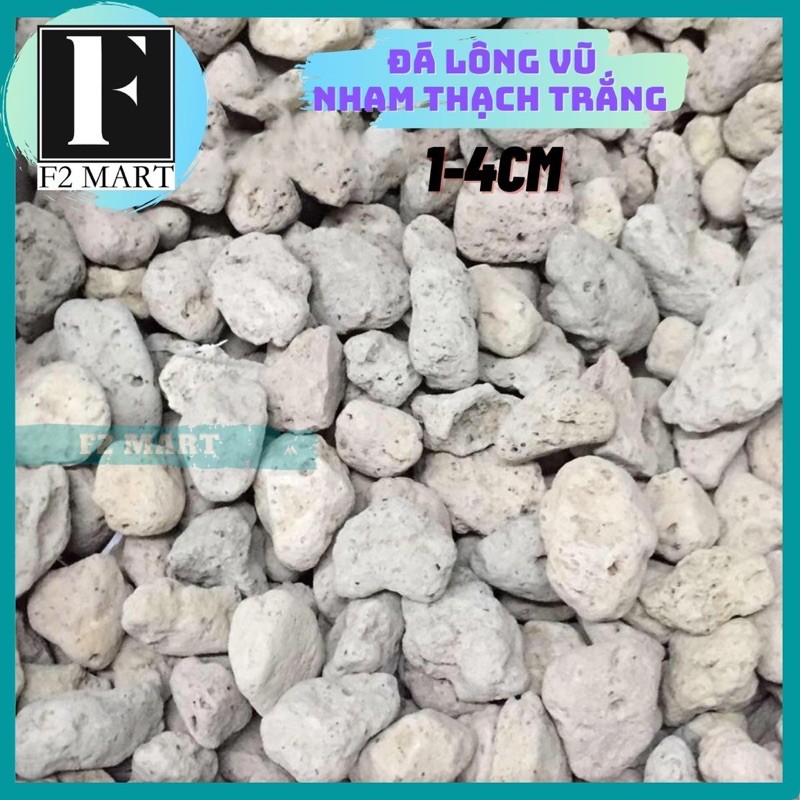 Đá Nham Thạch Trắng | Đá Lông Vũ (1-4cm) 1Kg