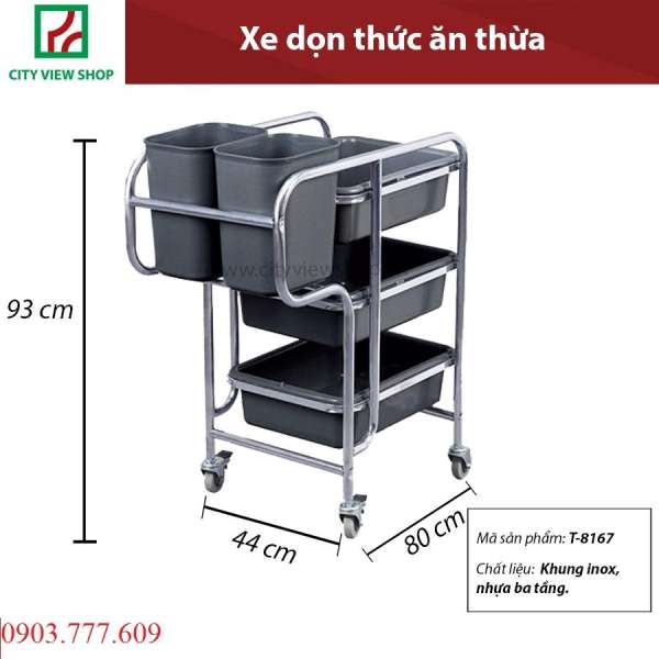 Xe dọn thức ăn thừa