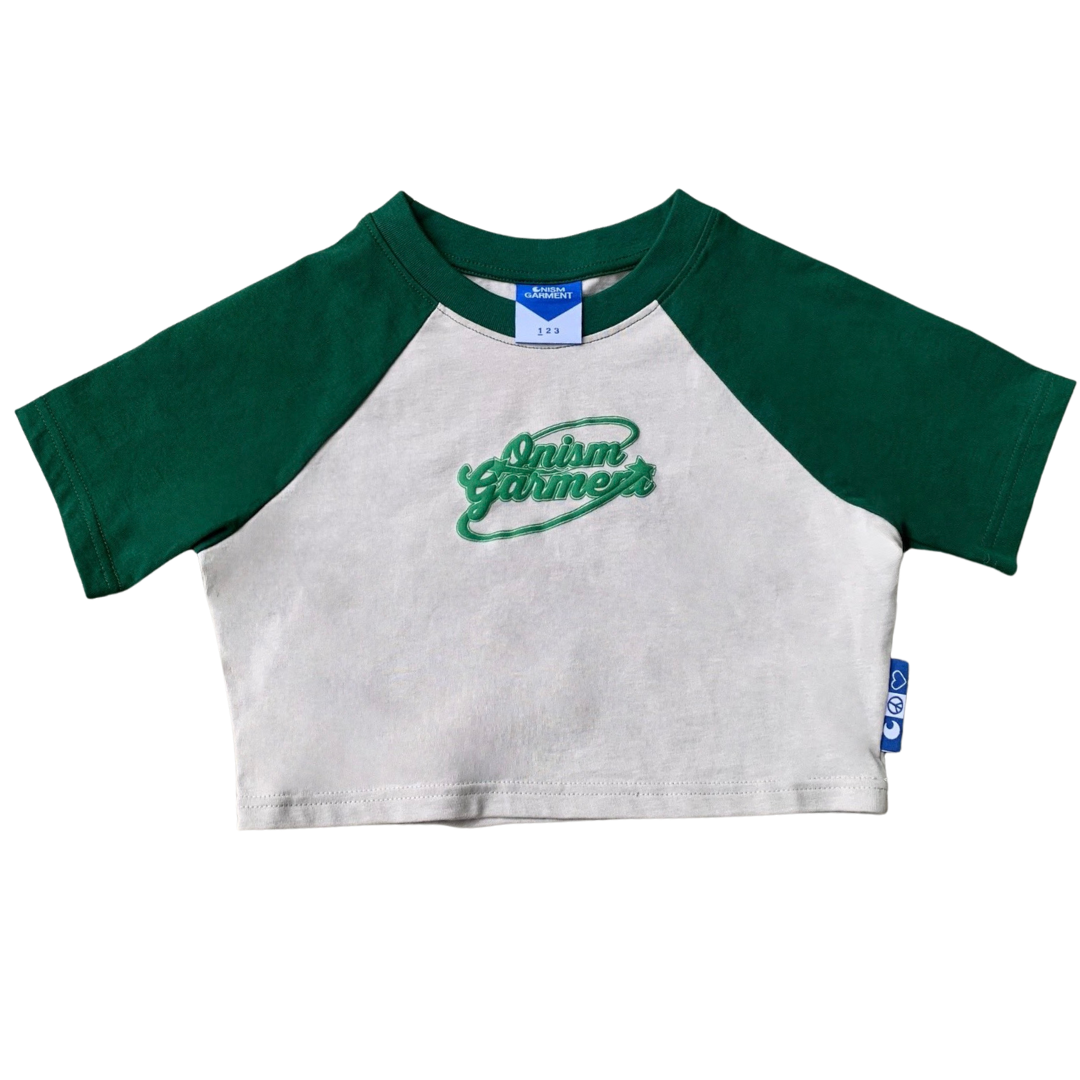 Áo thun raglan croptop Basic màu xám - Basic tee Onism