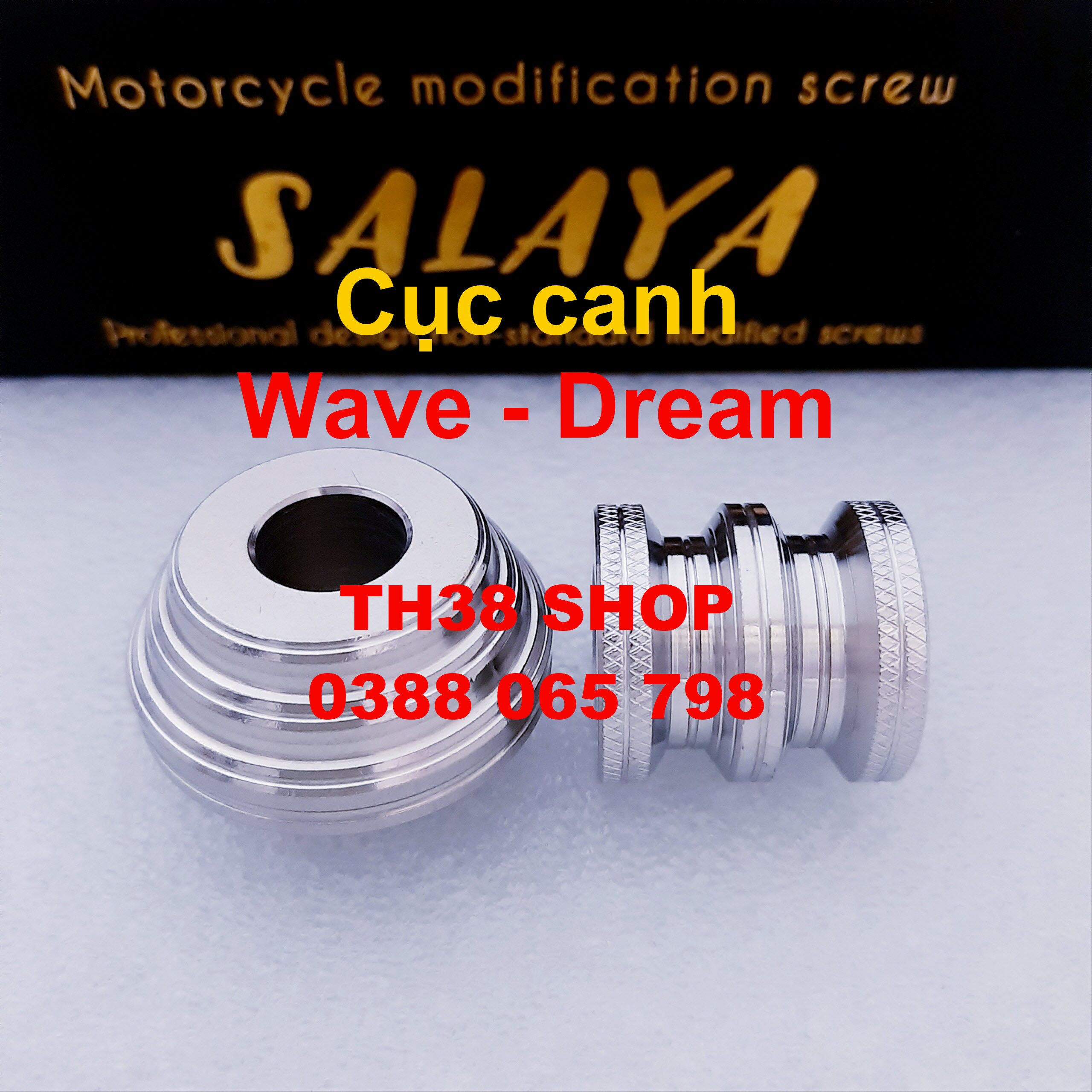 cục canh bánh wave - dream honda [cặp trước sau inox]