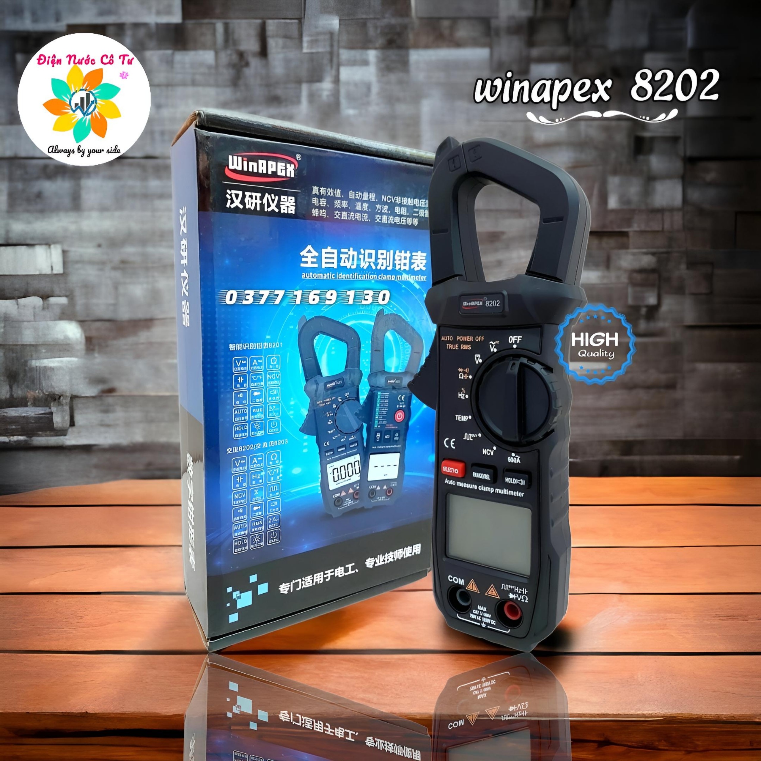 Đồng Hồ Ampe kìm Kẹp Dòng Tự Động Cao Cấp WinAPEX 8201