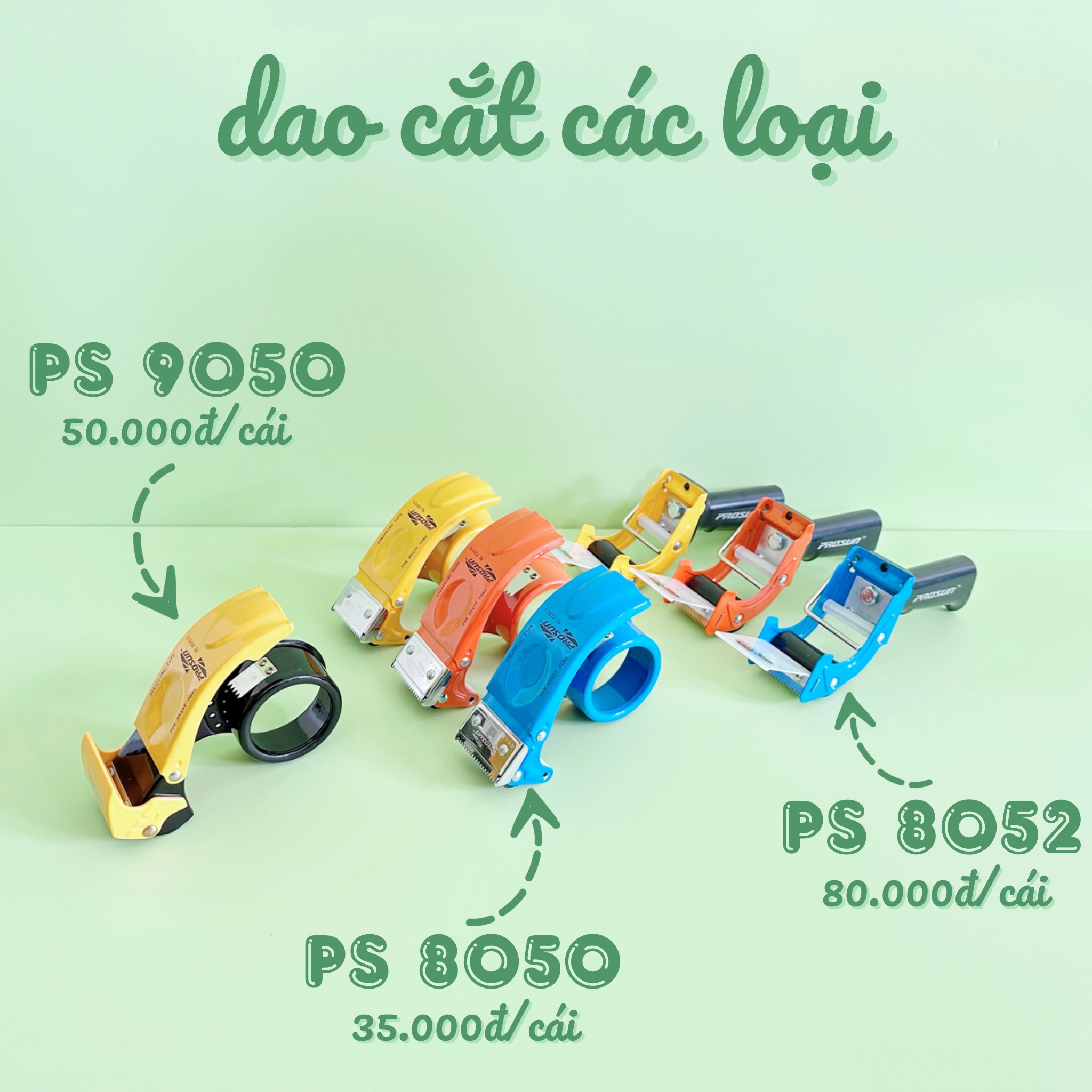 DỤNG CỤ CẮT BĂNG KEO CAO CẤP PS9050 và PS9060