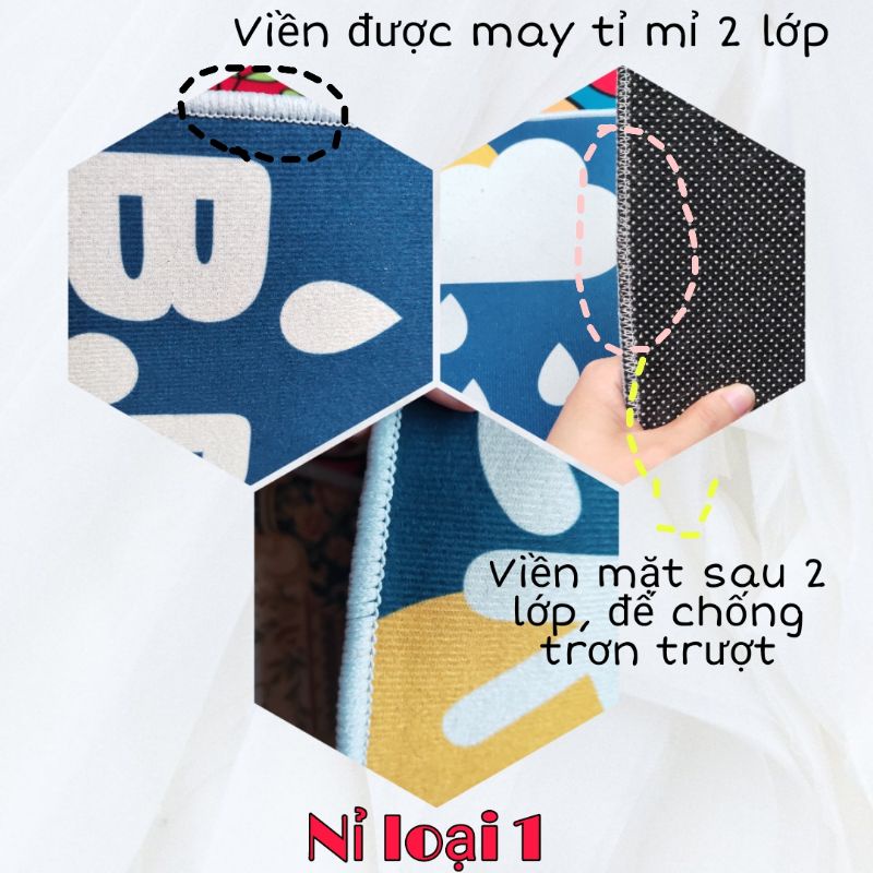 Thảm lau chân in hình 3D thú cưng siêu đẹp