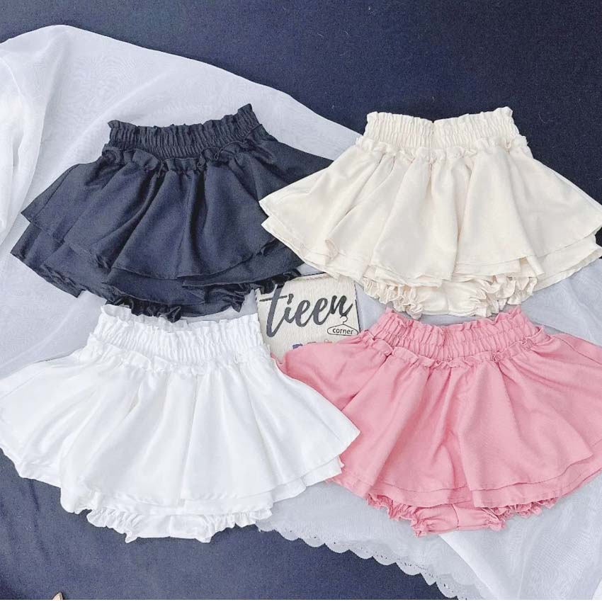 Chân Váy Xòe Xếp Ly Lưng Cao Thời Trang Công Sở