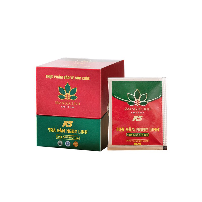 [CHÍNH HÃNG] Trà Sâm Ngọc Linh Kon Tum K5 (Hộp 20 gói)