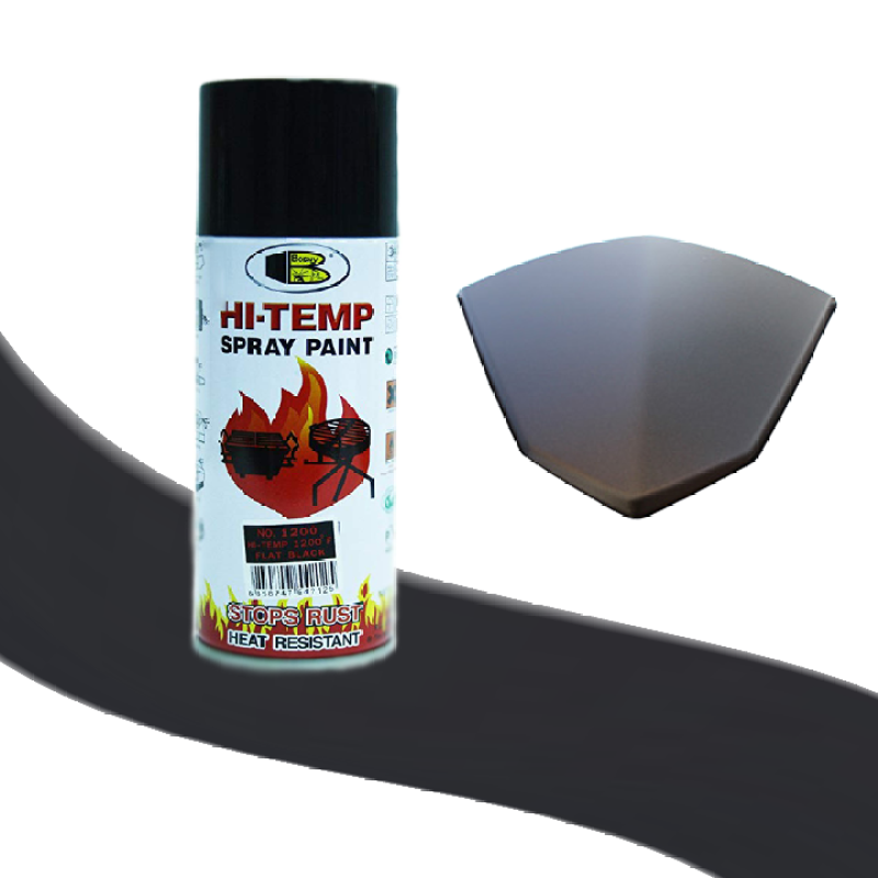 Sơn xịt chịu nhiệt độ cao màu đen mờ nhám - HI-TEMP Bosny